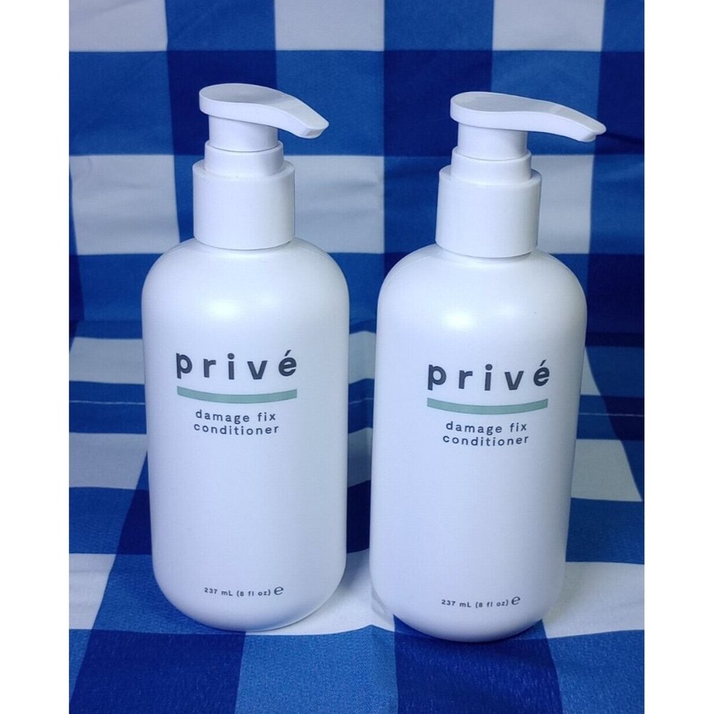 Prive Damage Fix Conditioner Repairs & Protects Dull, Damaged Hair 8 Fl oz X 2